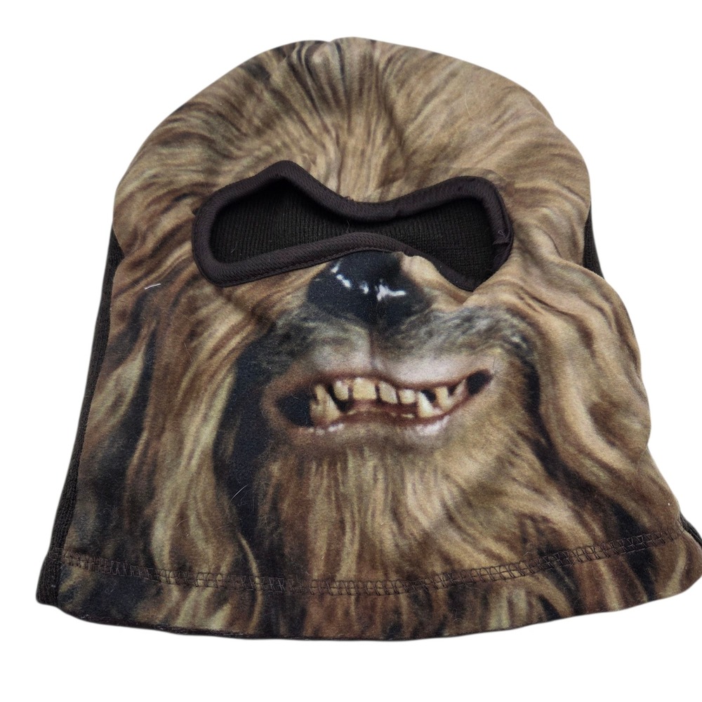 Star Wars Chewbacca Balaclava Ski Mask Brown Fleece Lined Wookiee Face Mask Mens